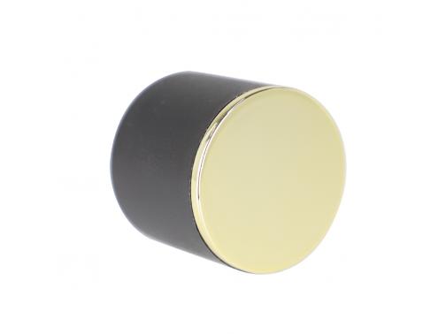 Cosmetic Packing Precious Round Perfume Lid Black Aluminum Cap