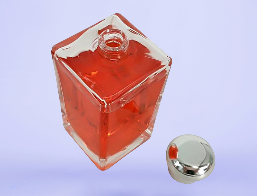 Red Glass Perfume Bottle