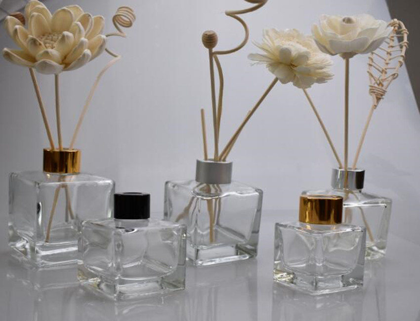 Square Glass Diffuser Bottles