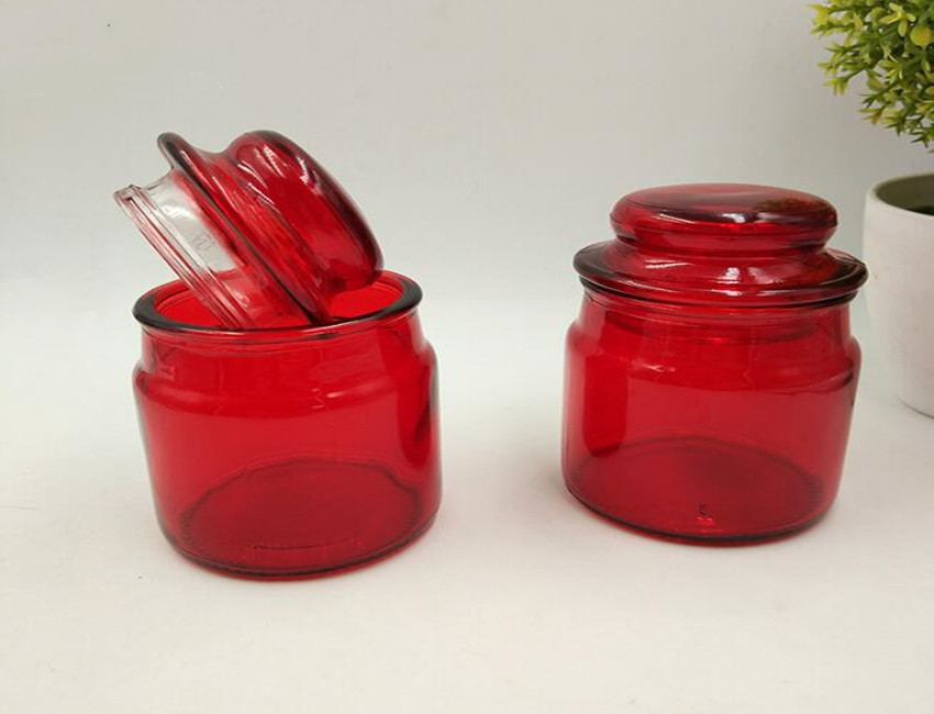 Red Glass Perfume Bottles