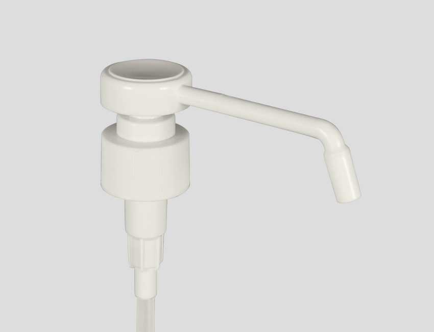 White Long Nozzle Lotion Pump