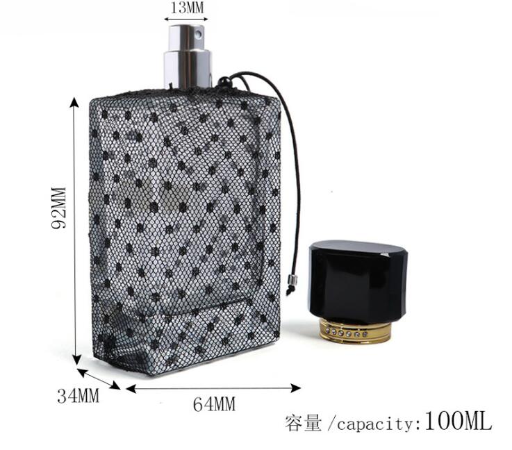 Black Glass Perfume Bottle