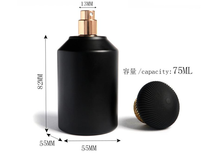 Black Glass Perfume Bottles