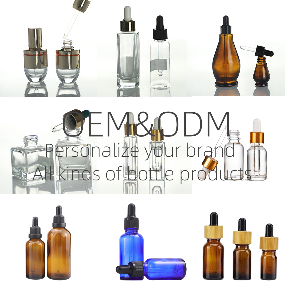 green essential oil bottles 