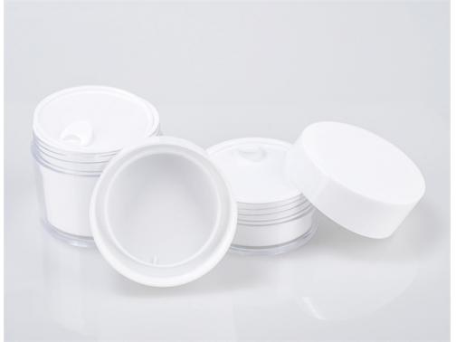 White Cosmetic Jars