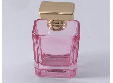 Empty Pink Perfume Bottle