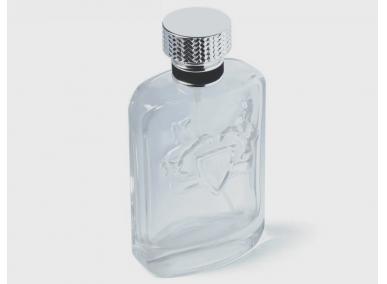 Transparent Glass Perfume Bottle