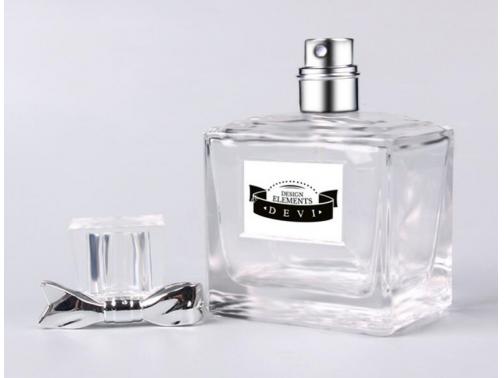 Custom 100ml Luxury Square Glass Bottle Wholesale