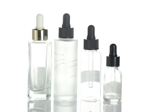 dropper glass bottles for cosmetic