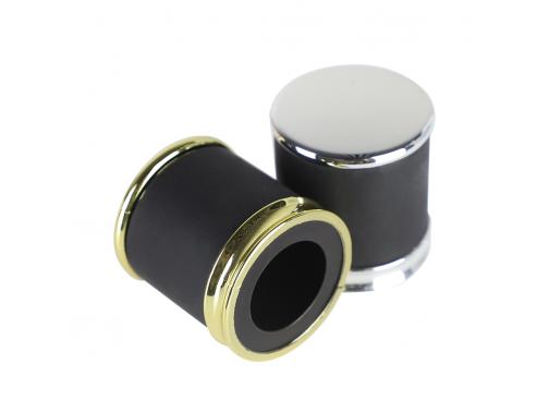 Wholesale Black & Golden Leather Cap Perfume Bottle Cap