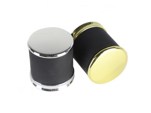 Wholesale Black & Golden Leather Cap Perfume Bottle Cap