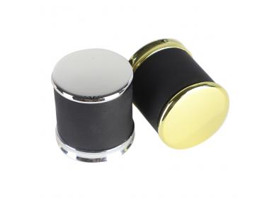 Wholesale Black & Golden Leather Cap Perfume Bottle Cap -Top & Top