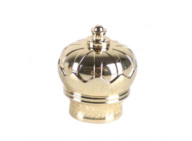 Factory Gold Crown Acrylic Car Glass Perfume Bottle -Top & Top