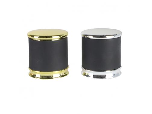 Wholesale Black & Golden Leather Cap Perfume Bottle Cap