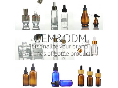 dropper glass bottles for cosmetic